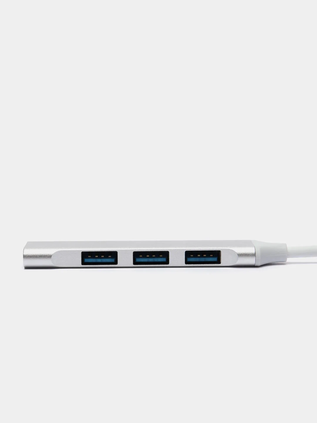Серебряный хаб Type-C на USB, USB на 4 порта USB, 4 х USB, для Macbook (Макбука)