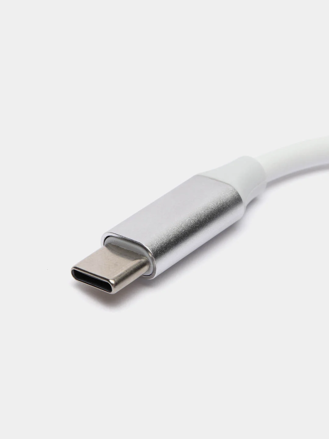 Серебряный хаб Type-C на USB, USB на 4 порта USB, 4 х USB, для Macbook (Макбука)
