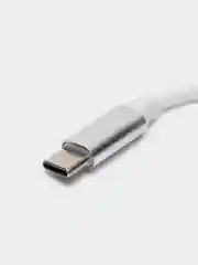 Серебряный хаб Type-C на USB, USB на 4 порта USB, 4 х USB, для Macbook (Макбука)