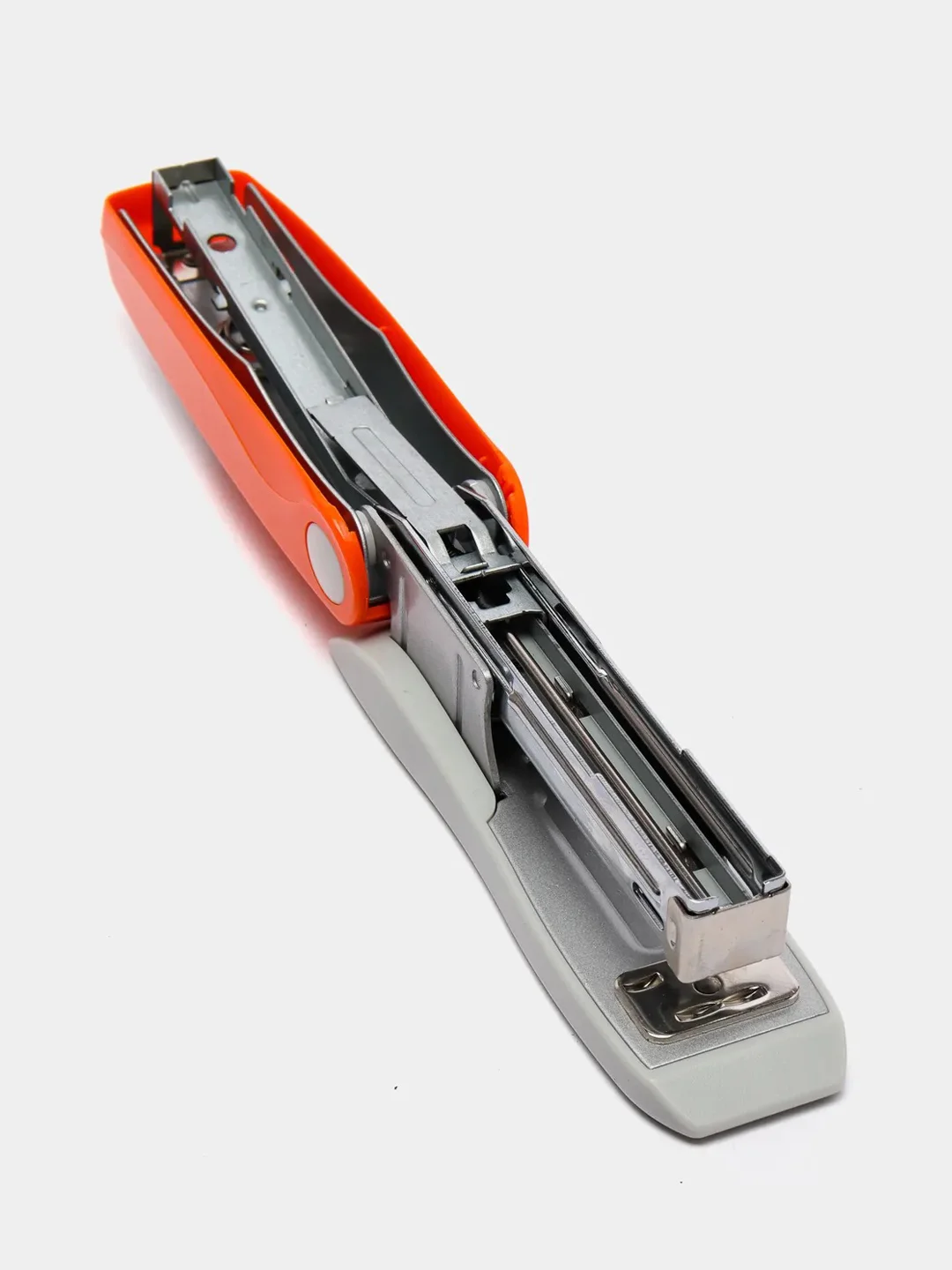 Степлер №24/6, 26/6 BRAUBERG "Germanium", до 20 листов, оранжевый, 226574