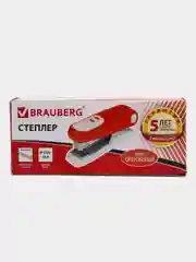 Степлер №24/6, 26/6 BRAUBERG "Germanium", до 20 листов, оранжевый, 226574