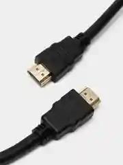Черный кабель подключения  HDMI-HDMI FullHD 1080p версия 1.4 для телевизора монитора и проектора