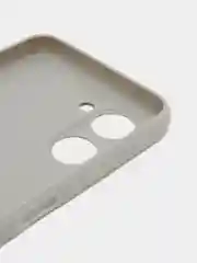 Серый чехол для Realme C33 / Реалми С33 силиконовый, цветной, матовый