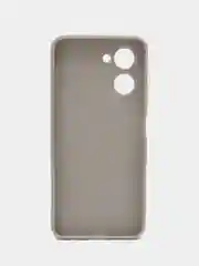 Серый чехол для Realme C33 / Реалми С33 силиконовый, цветной, матовый
