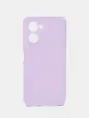 Лавандовый чехол для Realme C33 / Реалми С33 силиконовый, цветной, матовый