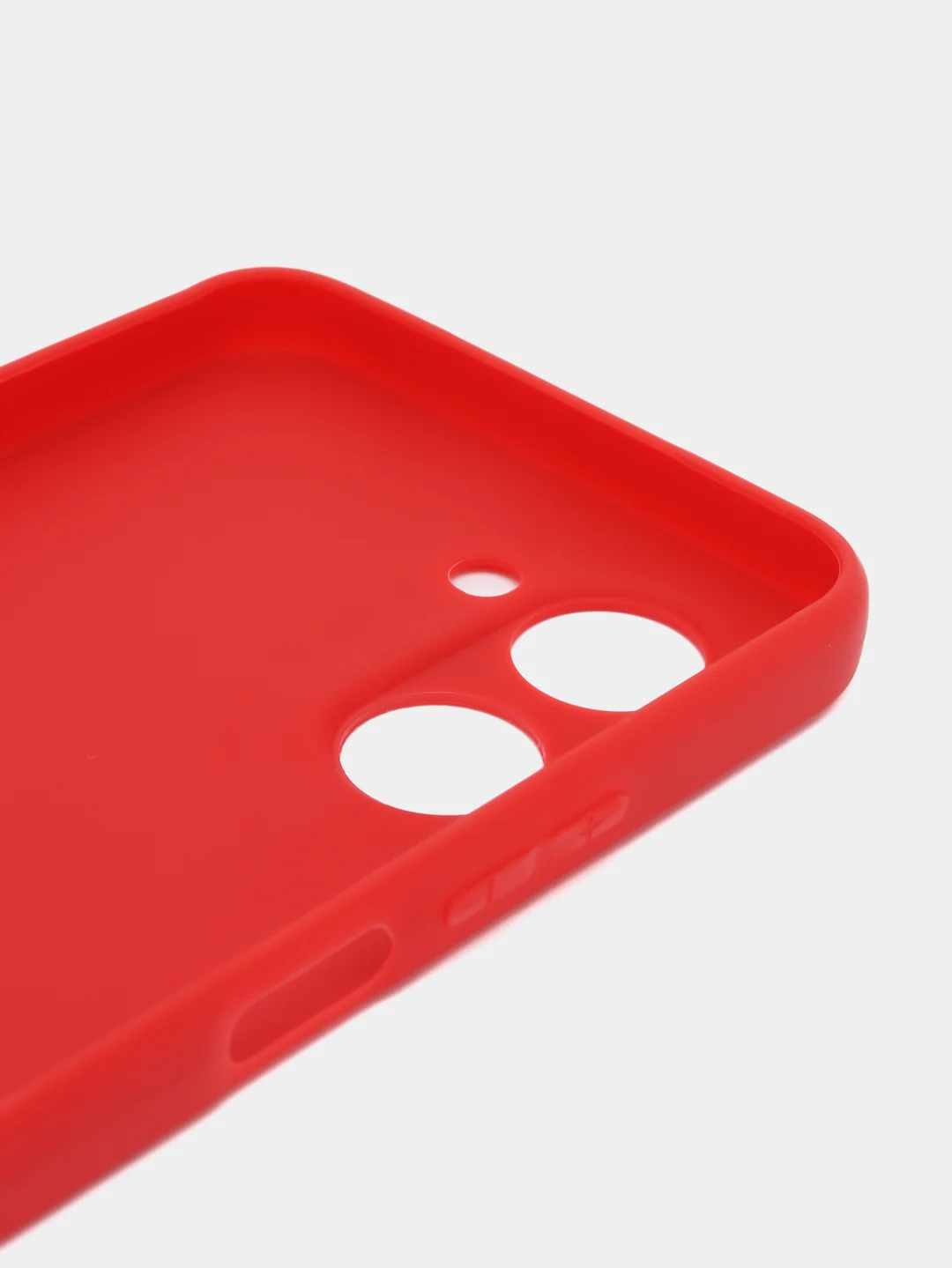 Красный чехол для Realme C33 / Реалми С33 силиконовый, цветной, матовый