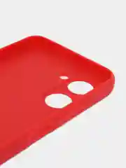 Красный чехол для Realme C33 / Реалми С33 силиконовый, цветной, матовый