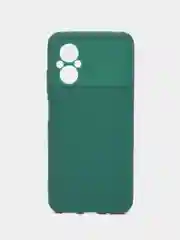 Тёмно-зелёный чехол для Xiaomi Poco M5, Сяоми Поко М5 силиконовый, цветной, матовый