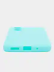 Бирюзовый чехол для Xiaomi Poco M5, Сяоми Поко М5 силиконовый, цветной, матовый