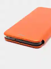 Оранжевый чехол-книжка для Samsung Galaxy A13 4G (Самсунг Галакси А13)