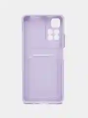 Сиреневый чехол для Xiaomi Poco M4 Pro 5G, Redmi Note 11 5G, Note 11S 5G, с карманом для карт
