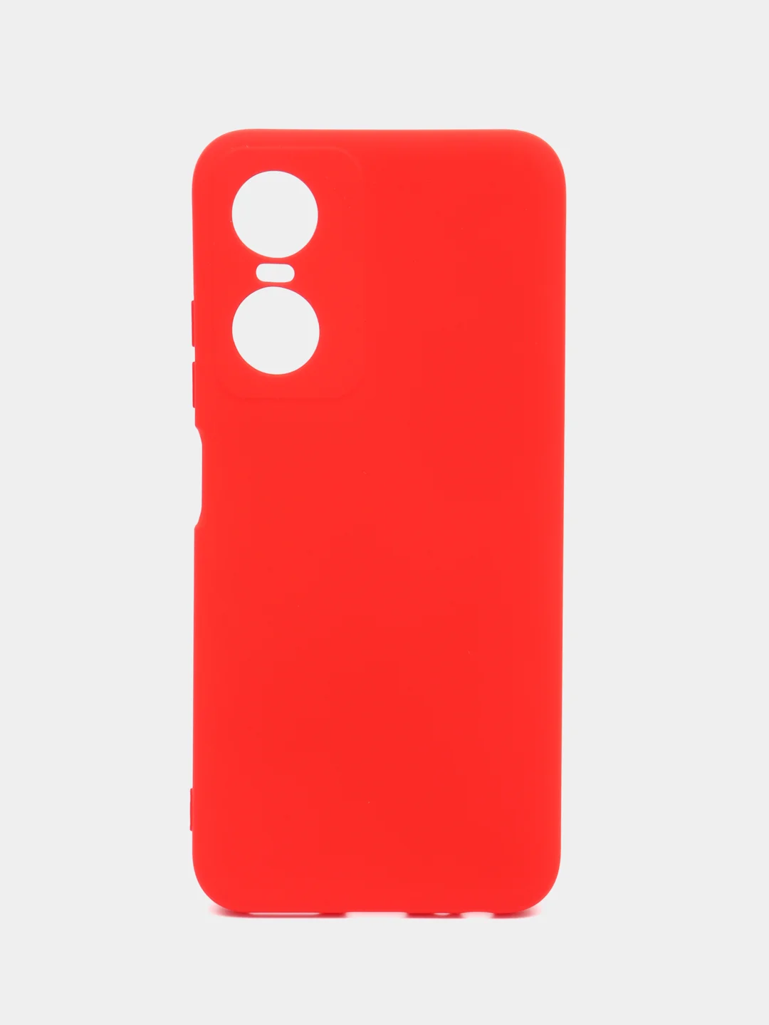Красный чехол силиконовый для Tecno Pop 6 Pro, Silicone Cover