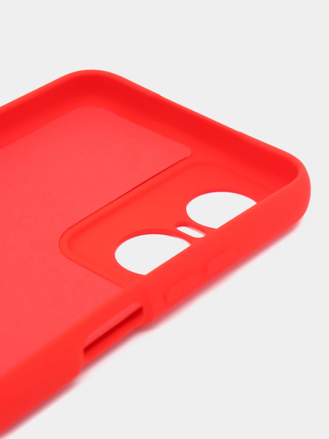 Красный чехол силиконовый для Tecno Pop 6 Pro, Silicone Cover
