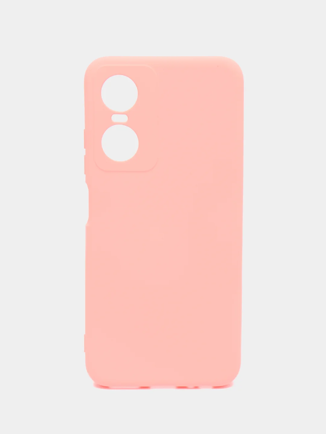 Розовый чехол силиконовый для Tecno Pop 6 Pro, Silicone Cover
