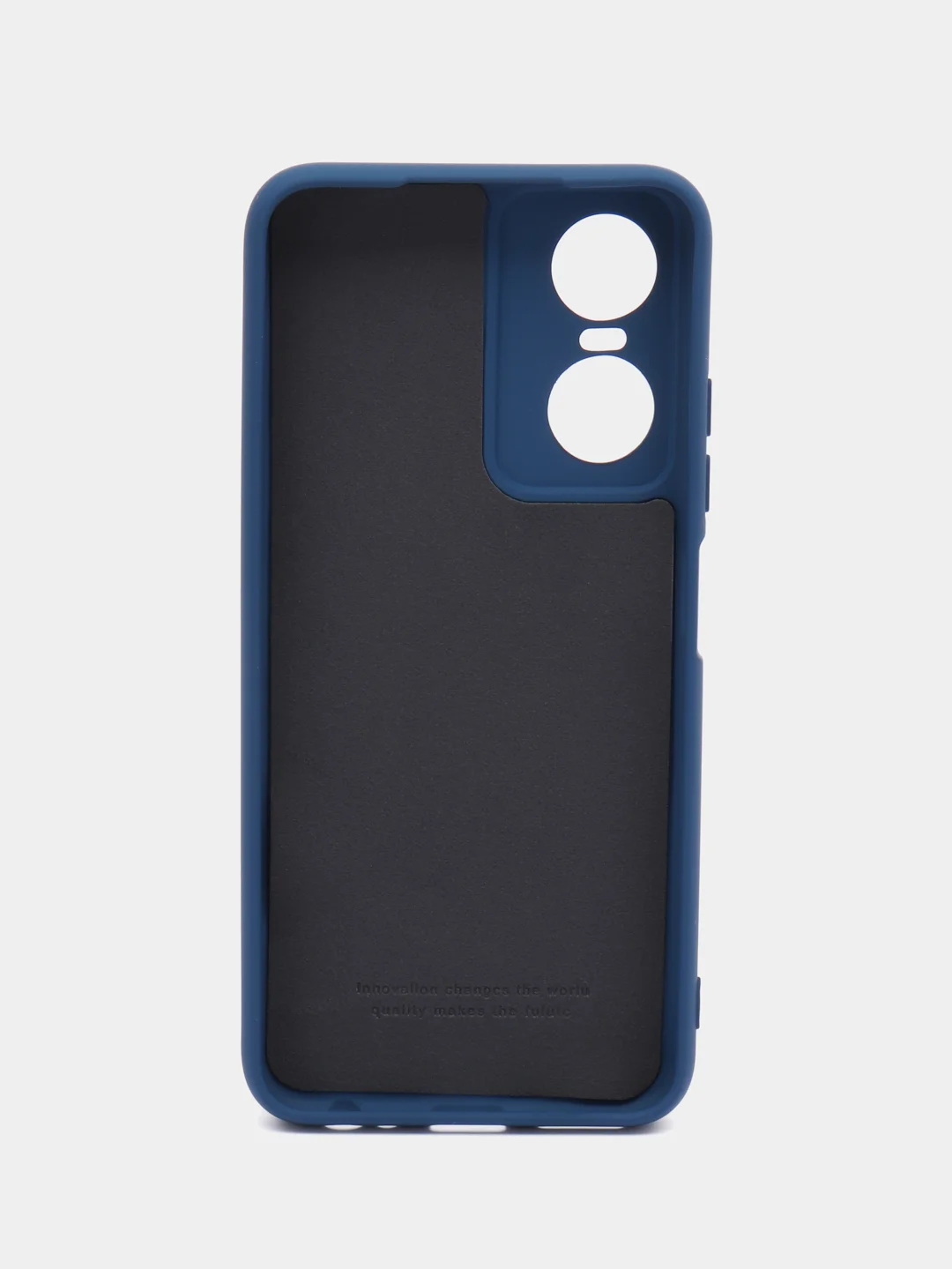 Темно-синий чехол силиконовый для Tecno Pop 6 Pro, Silicone Cover