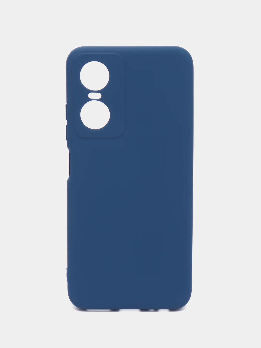 Темно-синий чехол силиконовый для Tecno Pop 6 Pro, Silicone Cover