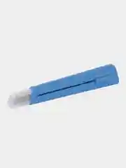 Нож канцелярский 9 мм BRAUBERG "Delta", автофиксатор, цвет корпуса голубой, блистер