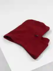 Бордовый балаклава зимняя утепленная, снуд флисовый