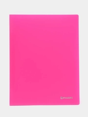 Папка с металлическим скоросшивателем и внутренним карманом BRAUBERG "Neon"