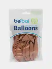 Рыжий воздушные шары Belbal "Хром", 14", 36 см, 12 штук
