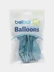 Голубой воздушные шары Belbal "Хром", 14", 36 см, 12 штук