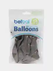 Серый воздушные шары Belbal "Хром", 14", 36 см, 12 штук