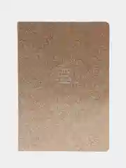 Тетрадь A5 48л, сшивка, клетка, кожзам с блестками, золотой, BRAUBERG SPARKLE, 403851