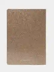 Тетрадь A5 48л, сшивка, в точку, кожзам с блестками, золотой, BRAUBERG SPARKLE, 403854