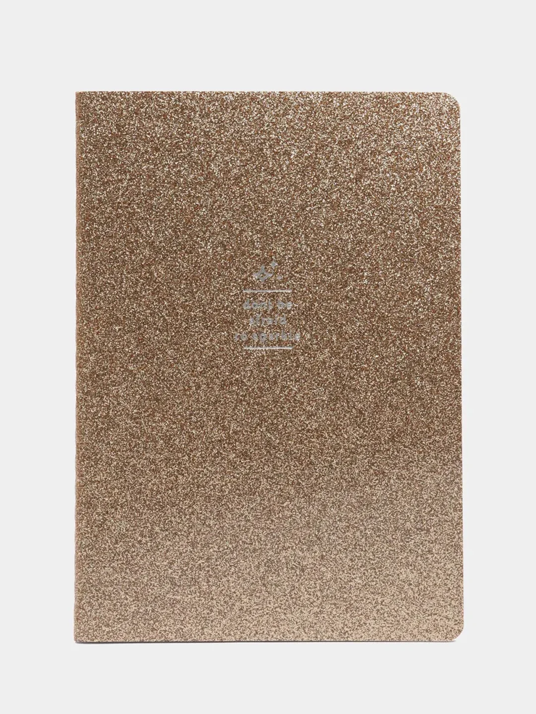 Тетрадь A5 48л, сшивка, в точку, кожзам с блестками, золотой, BRAUBERG SPARKLE, 403854