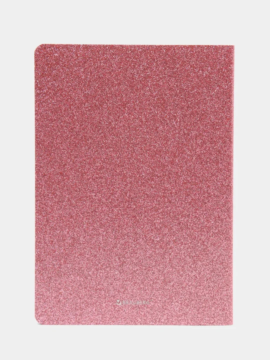Тетрадь A5 48л, сшивка, в точку, кожзам с блестками, розовый, BRAUBERG SPARKLE, 403855