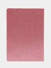 Тетрадь A5 48л, сшивка, в точку, кожзам с блестками, розовый, BRAUBERG SPARKLE, 403855