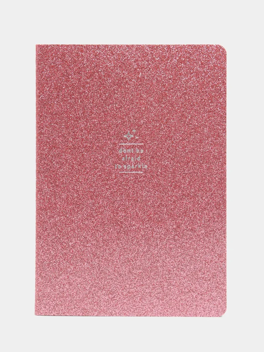 Тетрадь A5 48л, сшивка, в точку, кожзам с блестками, розовый, BRAUBERG SPARKLE, 403855