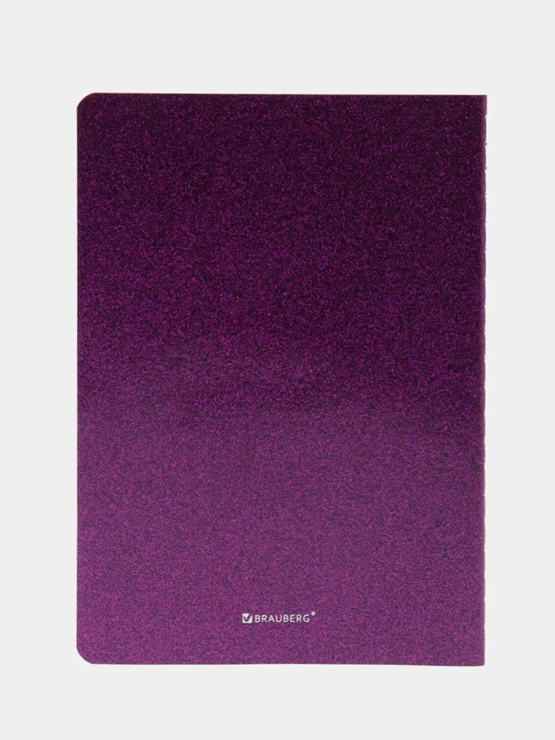 Тетрадь A5 48л, сшивка, в точку, кожзам с блестками, сиреневый, BRAUBERG SPARKLE, 403856