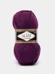 Пурпурный пряжа Alize Lanagold, 49% шерсть, 51% акрил, 100 г, 240 м