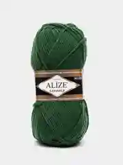 Зеленый пряжа Alize Lanagold, 49% шерсть, 51% акрил, 100 г, 240 м