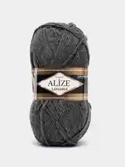 Серый пряжа Alize Lanagold, 49% шерсть, 51% акрил, 100 г, 240 м