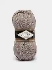 Бежевый меланж пряжа Alize Lanagold, 49% шерсть, 51% акрил, 100 г, 240 м