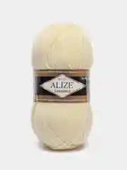 Кремовый пряжа Alize Lanagold, 49% шерсть, 51% акрил, 100 г, 240 м