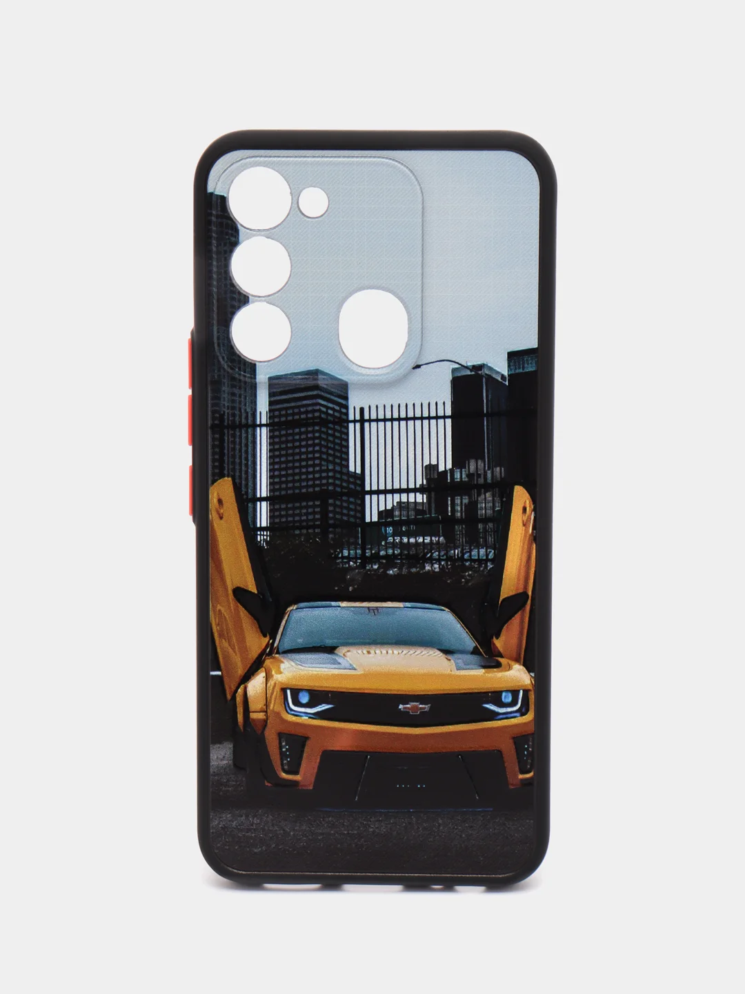 Золотой чехол с рисунком на Tecno Spark 8C и Tecno Go 2022 (Текно Спарк 8С и Текно Го 2022)