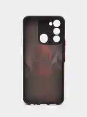 Тёмно-серый чехол с рисунком на Tecno Spark 8C и Tecno Go 2022 (Текно Спарк 8С и Текно Го 2022)