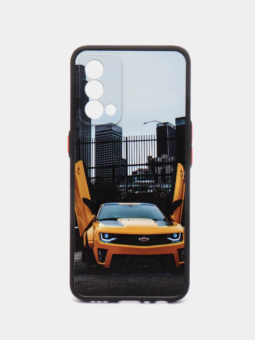 Золотой чехол с рисунком на Realme GT Master Edition (Реалми ГТ Мастер Эдишн)