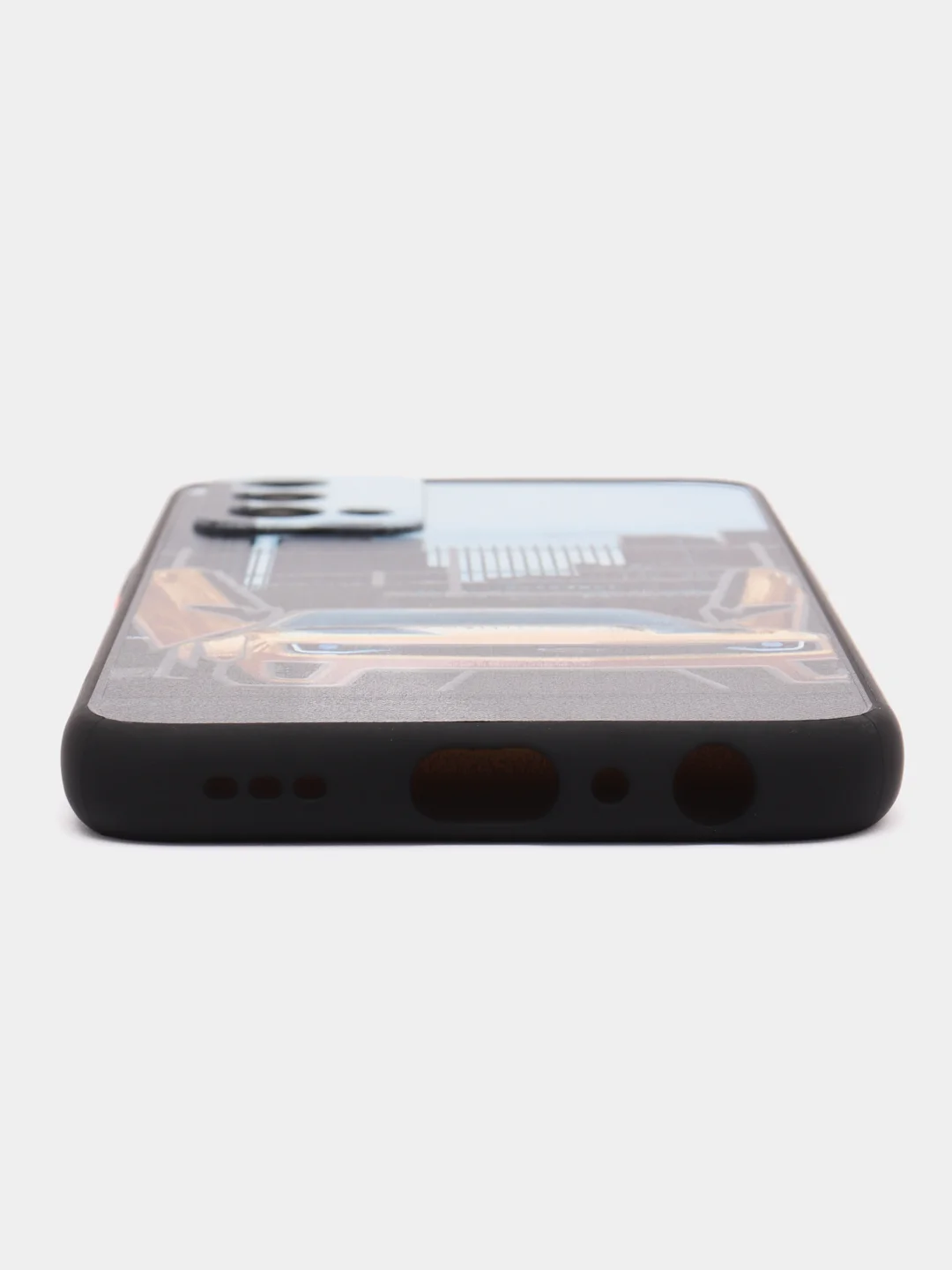 Золотой чехол с рисунком на Realme GT Master Edition (Реалми ГТ Мастер Эдишн)
