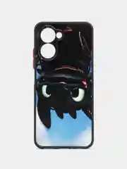 Угольный чехол с рисунком на Realme C33 (Реалми С33)