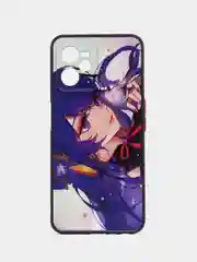 Фиолетовый чехол с рисунком на Realme C35 (Реалми С35)