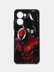 Багровый чехол с рисунком на Realme C33 (Реалми С33)