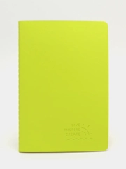 Тетрадь A5 48л, сшивка, клетка, кожзам SoftTouch, салатовый, BRAUBERG RAINBOW, 403878