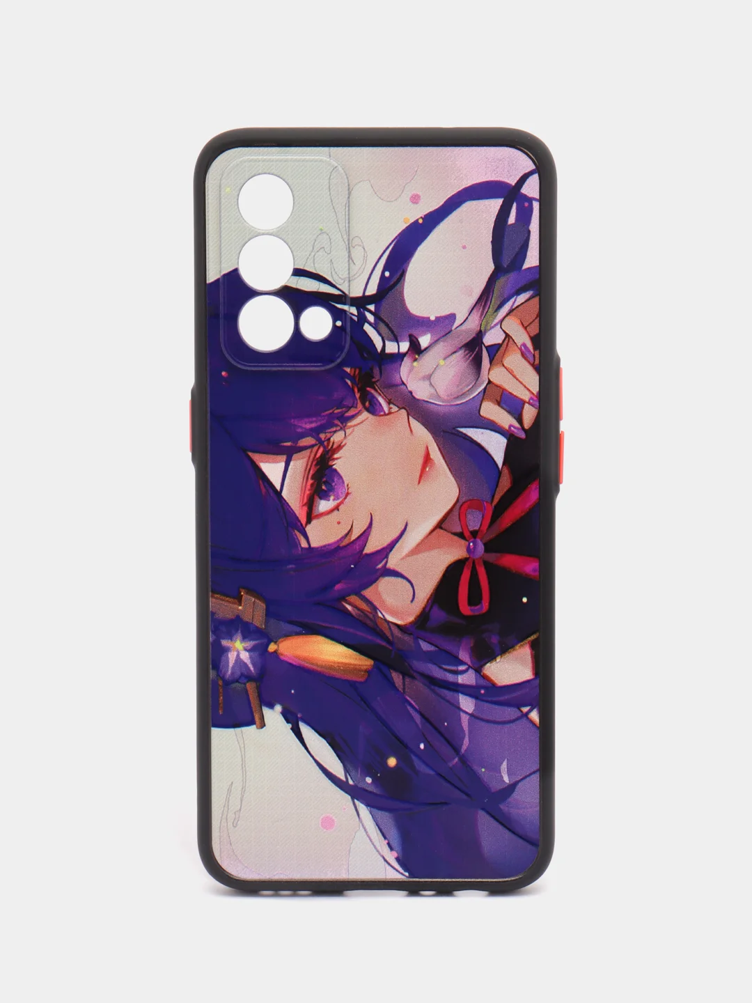 Фиолетовый чехол с рисунком на Realme GT Master Edition (Реалми ГТ Мастер Эдишн)
