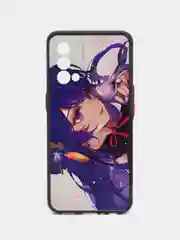Фиолетовый чехол с рисунком на Realme GT Master Edition (Реалми ГТ Мастер Эдишн)