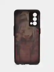 Сиреневый чехол с рисунком на Realme GT Master Edition (Реалми ГТ Мастер Эдишн)