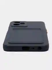 Морской чехол для Realme C35 (Реалми С35), прозрачный, с карманом для карт